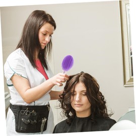 MERRYHAPY 2 Pcs Comb Hair Brush for Girl Decorative Hair Hair Untangle Brush Toddler Hair Brush Paddle Girls Hair Brush Hair Brush with Soft Bristles Curls Child Purple Small Brush