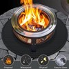 Liyquint fire Pit Mat for Under Fire Pit,Round Fireproof Mat,
