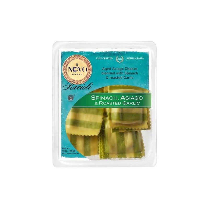 Nuovo Spinach Asiago & Roasted Garlic Ravioli (Case of 6)