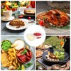 PEAPIN 20PCS Reusable Double Food Containers Compartment Condiment Containers Thickened