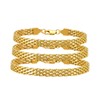 18K gold mesh bracelet for women's fashionable tennis bracelet with