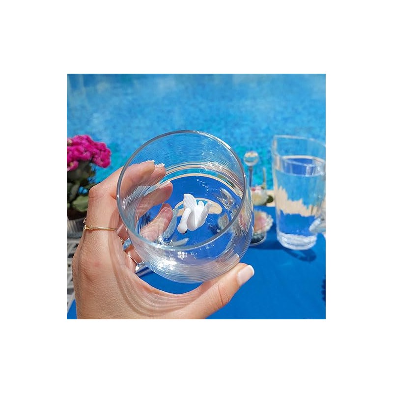 HeguSun Drinking Glass With Figurine Inside, Handmade Murano Glass Figures