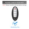 for Nissan Leather Key Fob Cover with Keychain ,Premium Leather