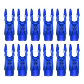 PATIKIL Archery Arrow Nocks 3.2mm ID, 12 Pack Glue on Arrow Shaft Plastic Nocks Replacement Arrows Tail Accessory for DIY Hunting Compound Bow, Blue