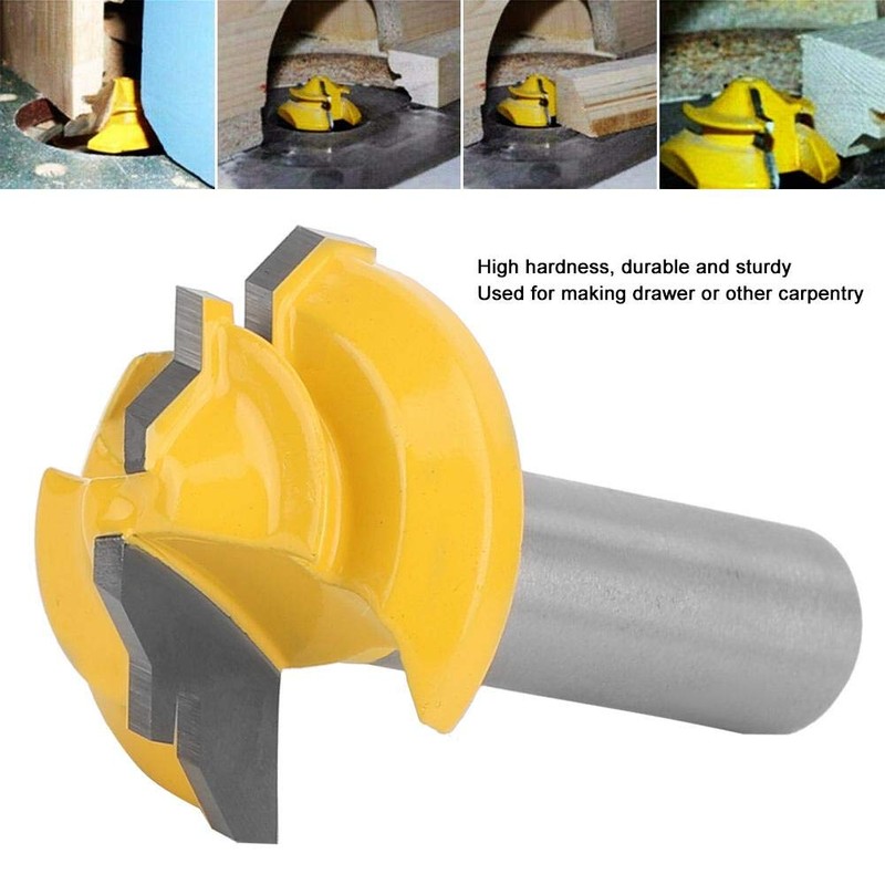 45 Degree Mitre Milling Cutter Bit Carbide 1/2 Inch Shank