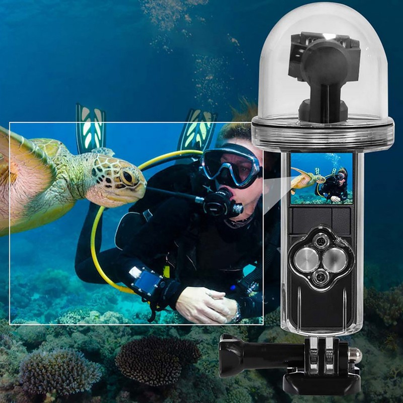 Plastic Diving Waterproof Shell Underwater Case Floating Rod Selfie Stick