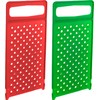Hand Grater Plastic - Pack of 2 - Cheese Flat