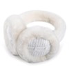 Harssidanzar Women's Winter Earmuffs, Sheepskin Earmuffs, Foldable Earmuffs, Outdoor Ear