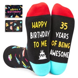 Zmart 35th Birthday Gifts Ideas for Men - Socks for 35 Year Olds, 35th Birthday Socks, Best Gifts for 35 Year Old Man Woman
