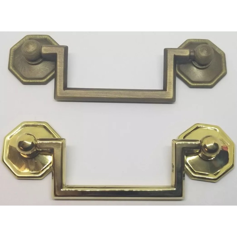 Furniture Knowledge MEDIUM ANTIQUE BRASS 3" Centers Colonial Revival Drawer