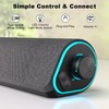 SOULION R50 Bluetooth Computer Speakers, 3.5mm PC Sound Bar for