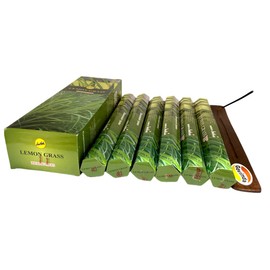 Lemongrass Incense Sticks and Incense Stick Holder Bundle Insence Insense SreeVani Incense Sticks