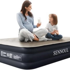 Air Mattress Twin with Built in Pump - 2 Mins Quick Self Inflatable,13"/550lbs Max Blow Up Bed, All Night Stability No Lost Air，No Peculiar Smell for Camping,Home,Guests & Portable Travel - Size: Twin-16"