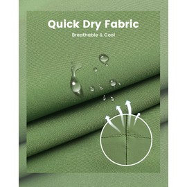 MaaMgic 5" Mens Swim Shorts with Compression Liner 4-Way Stretch Bathing Suit Swimming Shorts 2 in 1 Men's Swim Trunks with Zipper Pockets Quick Dry,Grass Green Black Cr 5.5,L