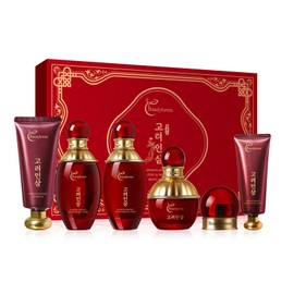 6-Piece Korean Skincare Set for Women - Hypoallergenic, Moisturize the Skin - Collagen & Ginseng Infused - Ideal for All Skin Types, Perfect Gift Set for Holidays & Birthdays