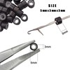 Aouuhe 500 Pcs Micro Link Rings Beads for Hair Extensions