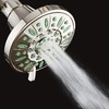 AquaDance Antimicrobial/Anti-Clog High-Pressure 6-setting Shower Head, Microban Nozzle Protection from