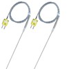 2-Pack TL1918SL K-Type thermocouple Probe Probe 11.9 inches/0.13 inches Cable