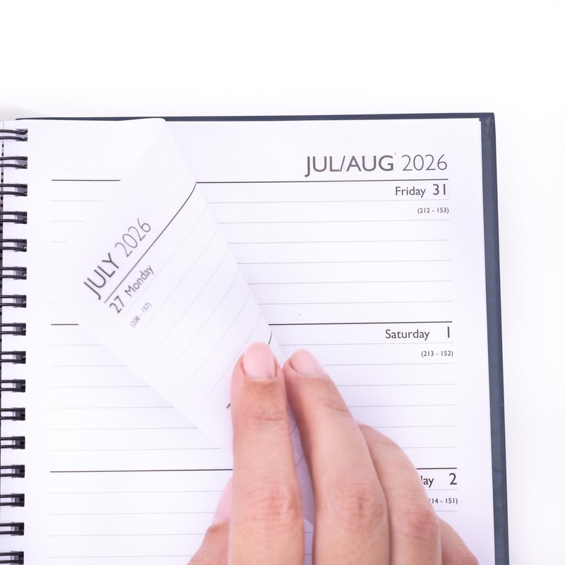 evelay 2026 A5 Week to View Spiral Bound Diary Hardback
