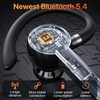 PRTRFLC Bluetooth Headset with Microphone,V5.4 Bluetooth Earpiece with Charing Case