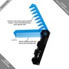 Fengliren Peine Portátil Plegable 2 En 1 Con Dientes Densos