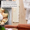 TUSIWIT Classic Sapele Wooden Rolling Pin With Handles,Wood Baking Roller