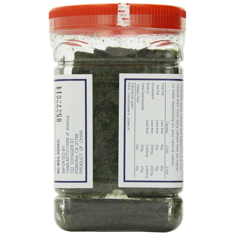 Yamamotoyama Teriyaki Nori Seaweed, 0.7-Ounce Jars (Pack of 6)