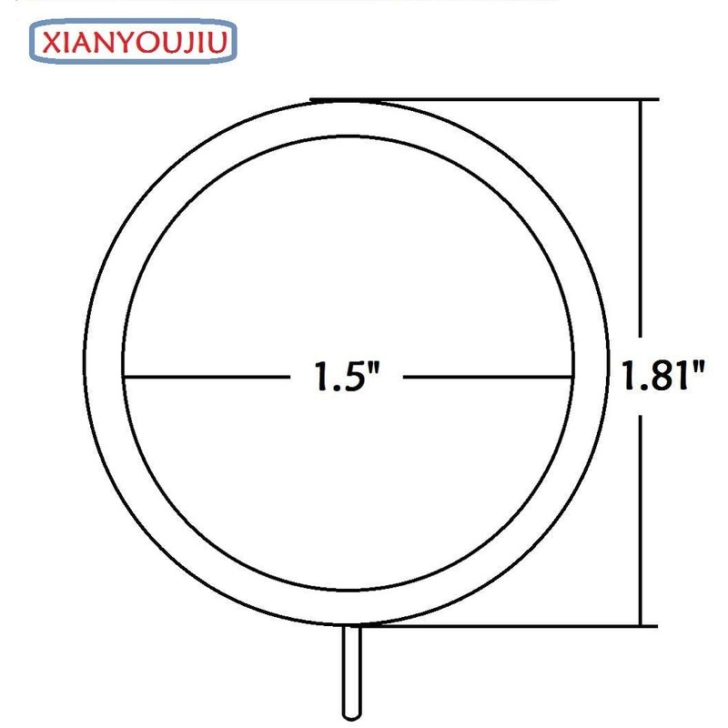 36 Pcs 1.5-Inch Inner Diameter Curtain Rings with Eyelets,Fits Up