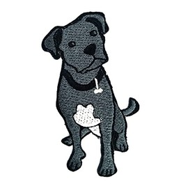 ONCEX Cute Puppy Pitbull Bulldog Dog Cartoon Patches Sticker Embroidered Iron On Applique Patch for Backpacks Hat Jeans Jackets T-Shirt Clothing