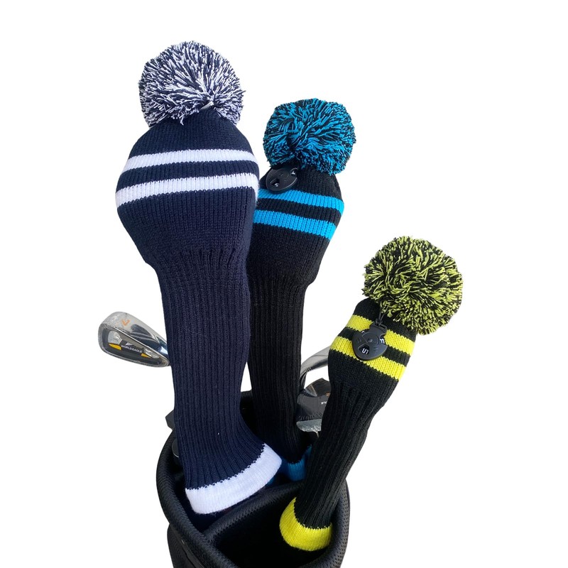 Golf Headcover Knit Driver Wood Cover Knit Material with Conversion