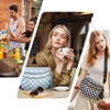 idoltimes Checkered Crossbody Bag,Nylon Bum Bags for Women Crossbody,Spacious Sling