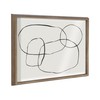 Kate and Laurel Blake 871 Modern Circles Framed Printed Glass