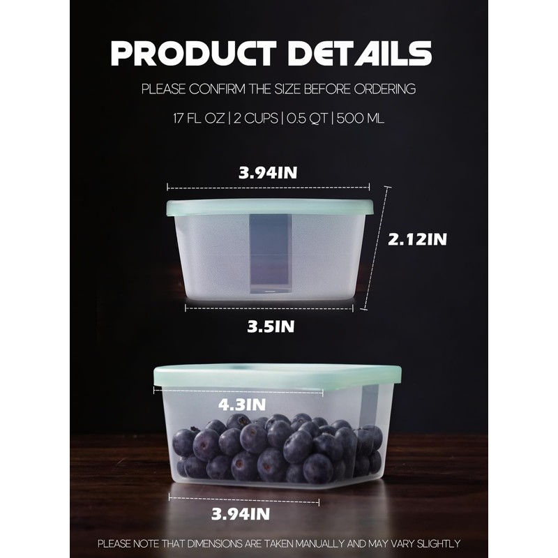 LivLab Mker 20 PCS Food Storage Containers with Lids -