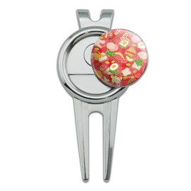 GRAPHICS & MORE Messy Sandwich Pattern Bread Cheese Bacon Lettuce Egg Food Golf Divot Repair Tool and Ball Marker