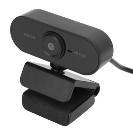 Goshyda HD Webcam 1080P USB 360° Rotatable Universal PC Laptop Web Computer Camera with Noise Cancelling Microphone for Video Conferencing