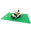 Golf Cart 3D Pop Up Greeting Card - Retirement, Happy