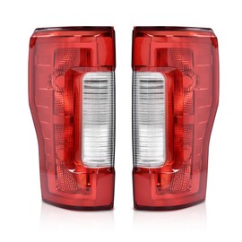 DOTCOM Tail Lights Assembly Fit For Ford F250 F350 Super Duty 2017-2019(Fit Factory Incandescent Tail Light w/o Blind Spot Monitor Model),Rear Lamps Luces Traseras FO2800256 FO2801256
