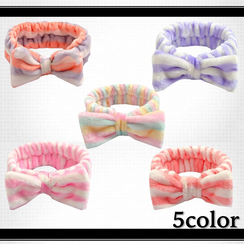 WHITE FANG ZA048 Hair Band, Elastic Hair Clip, Ribbon, Stylish,