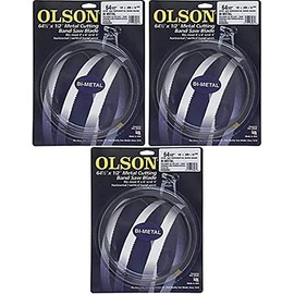 Olson Saw BM82264BL BI-Metal Band Saw Blade, 1/2 by .025-Inch, 14/18 VARI 64-1/2-Inch Pack of 3