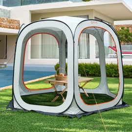 10x10 FT Instant Pop-Up Screen House Tent - 360° Bug-Proof, UV & Waterproof Portable Canopy for Patio, Backyard, Camping