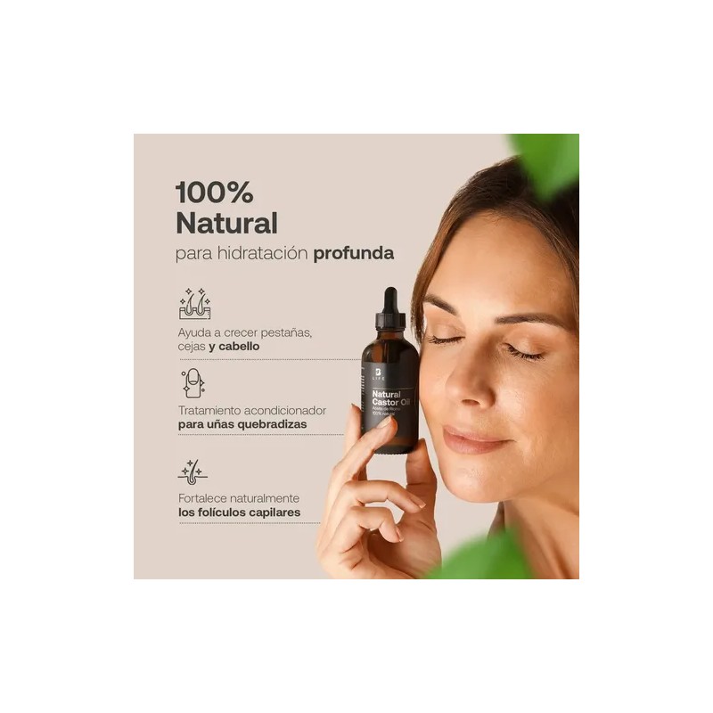 Aceite De Ricino Para Pestañas, Cejas, Cabello 120ml B Life