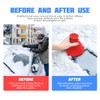 JNNJ 2 Pieces Round Ice Scraper, Windscreen Snow Remover, Car