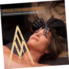 DOITOOL Slim Lightweight Eyebrow Ruler Stainless Steel for Accurate Brow Positioning and Shaping