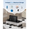 Nacial Kitchen Sink Caddy Organzier with High Brush Holder, Sponge