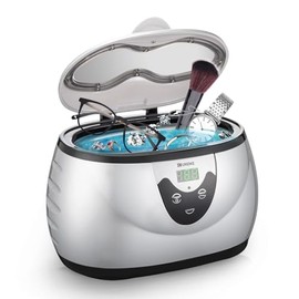 Ukoke - Limpiador profesional de joyas UUC06S con temporizador, máquina de limpieza ultrasónica portátil para el hogar, ocular electrónico, 0,6 L, pla