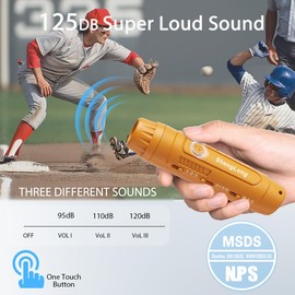 Shenglong Rechargeable Electronic Whistle for Coaches, portAdjustable 3 Different Loud Whistles, Adult Whistle with Lanyard, Emergency Soccer Whistles for Teachers00 (Yellow)