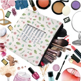 FEELMEM JW Baptism Gift Pioneer Cosmetic Bag Bible Verse Pioneer Gift JW Ministry Gift JW Baptism Makeup Bag Gift