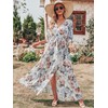 ANRABESS Womens 1/2 Sleeve Beach Wedding Guest Maxi Dresses 2025