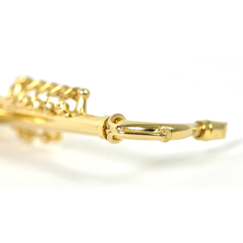 Sunrise Sound House Miniature Musical Instrument Tenor Saxophone 1/12 Gold