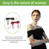 Confonze Liguero de encaje para mujer, sexy, tirantes para medias